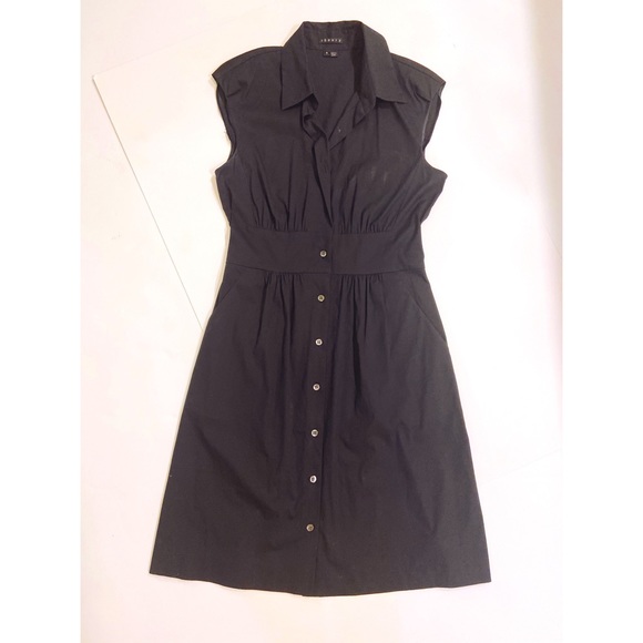 Theory Cotton Button Down Shirt Dress - Picture 2 of 5